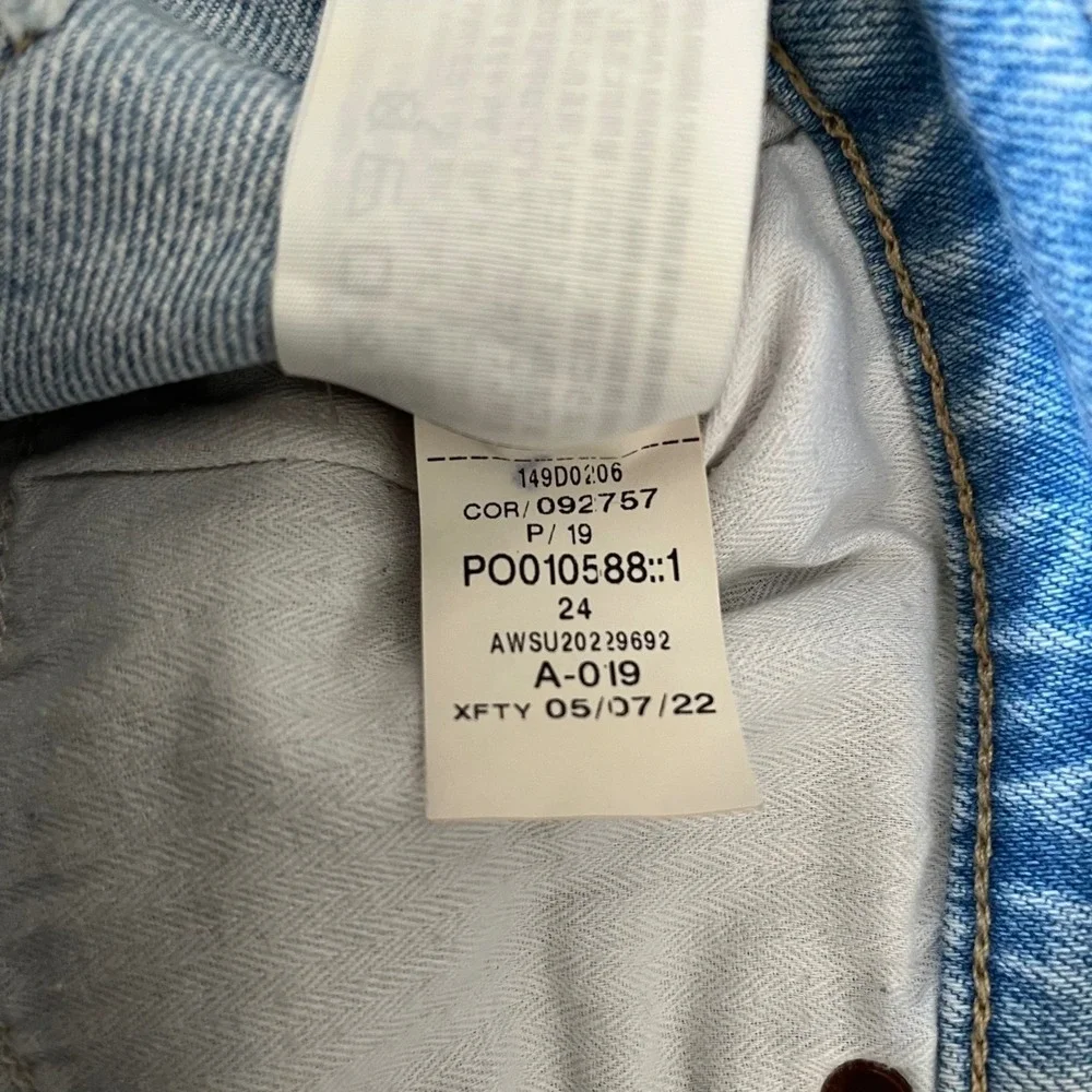 Abercrombie & Fitch Distressed 90's Baggy Jean Shorts 24